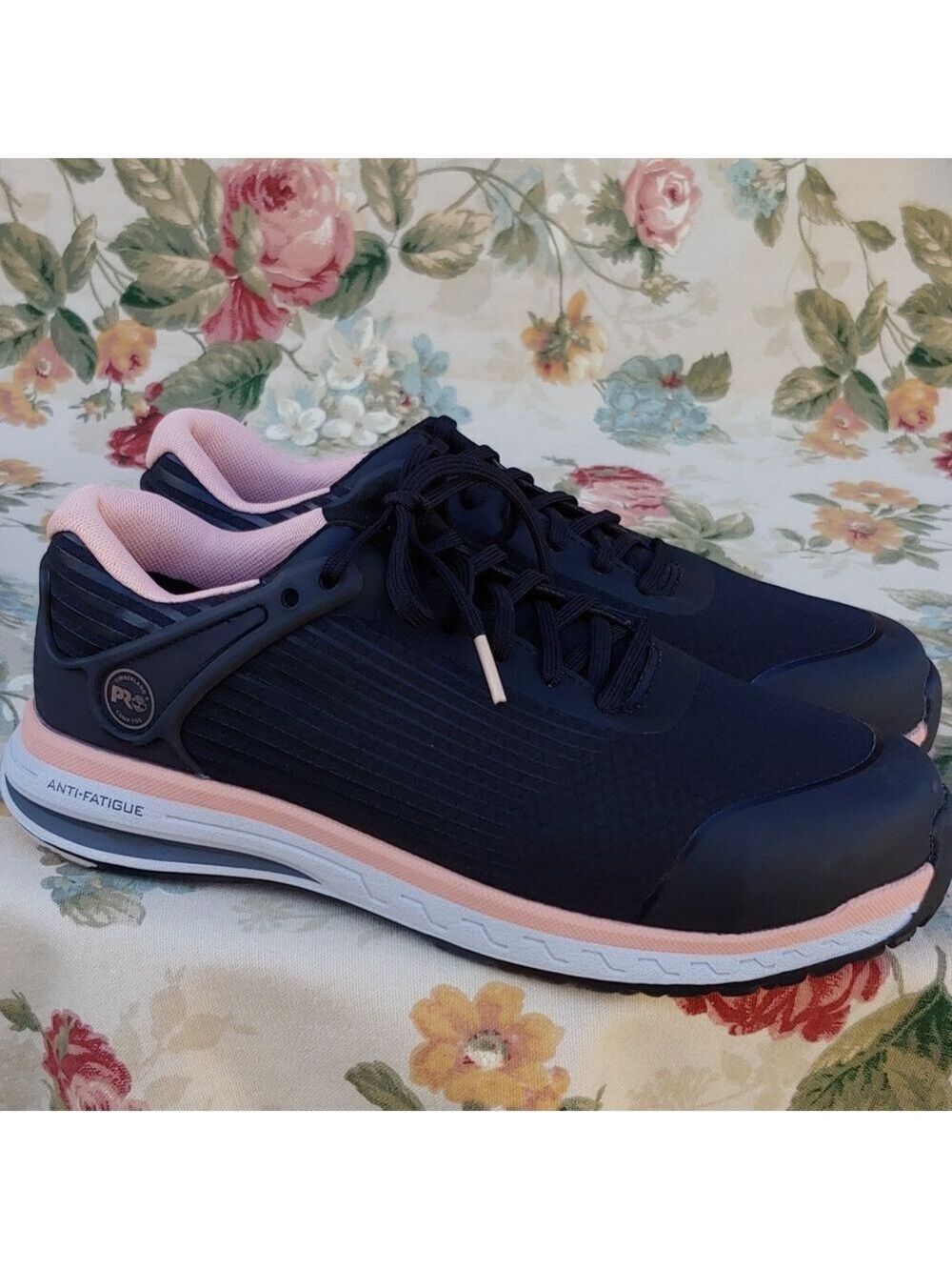 Timberland PRO Women's Industrial Safety Toe Athletic Shoes Pink Black 8.5 NWOT